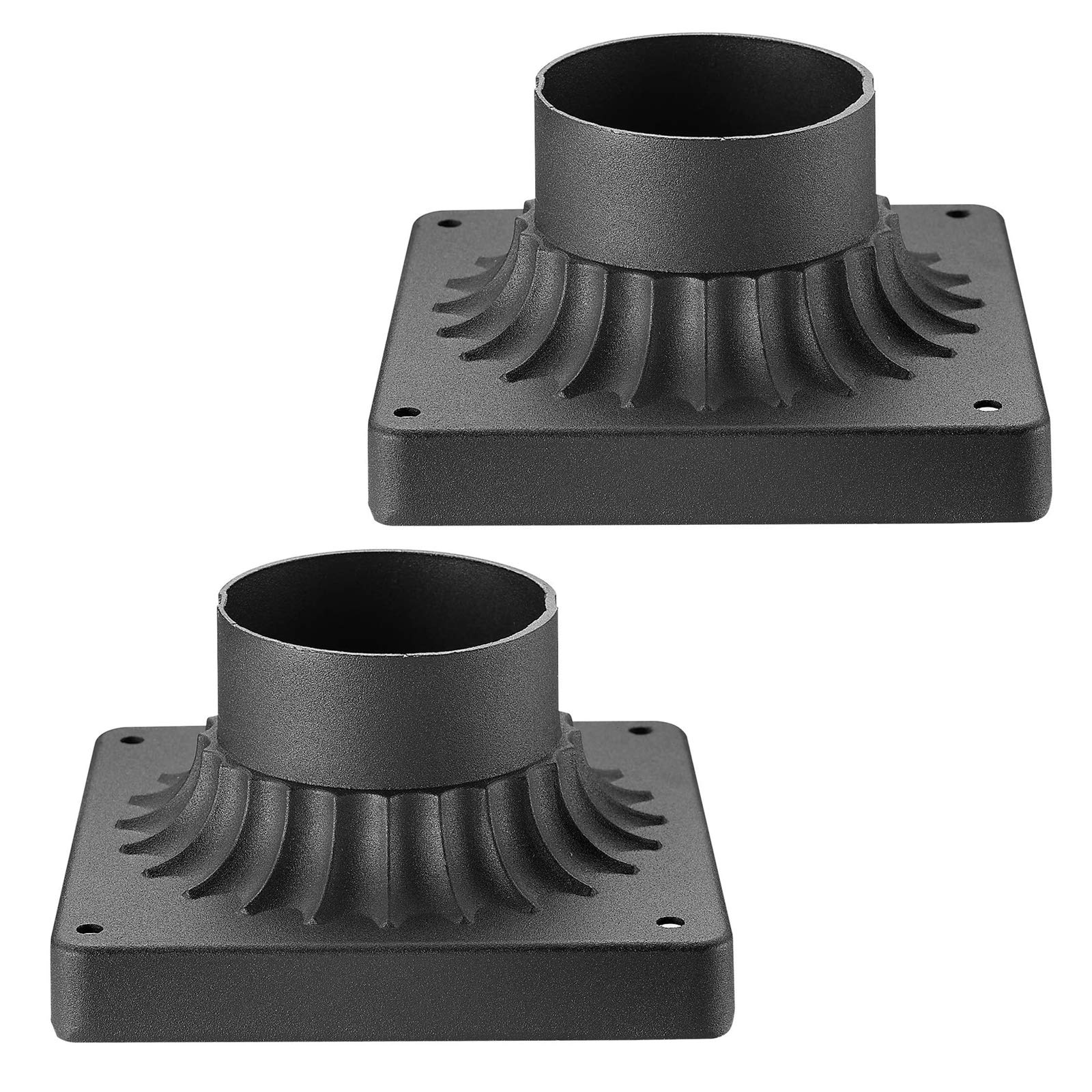 zeyu 2 Pack Pier Mount Bases for Post Lighting Fixtures